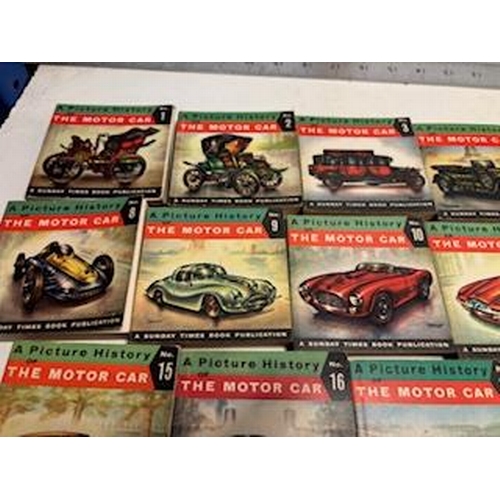 88 - A full set of 20 books-A Picture History Of The Motor Car