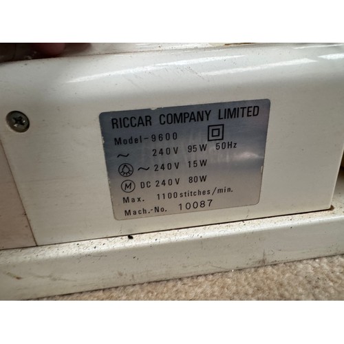 113 - RICCAR 9600 Sewing Machine (untested)