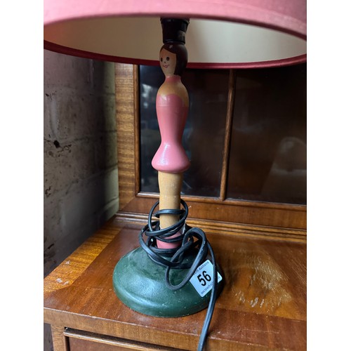 56 - Hand Painted Lamp (Emma Jefferson)