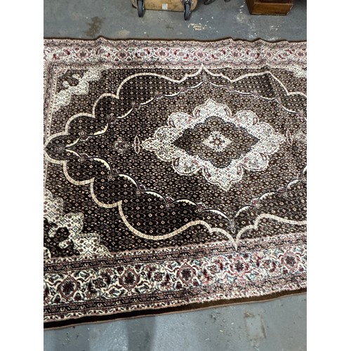 97 - Turkish Floor Rug, Brown, 2900mm x 2000mm