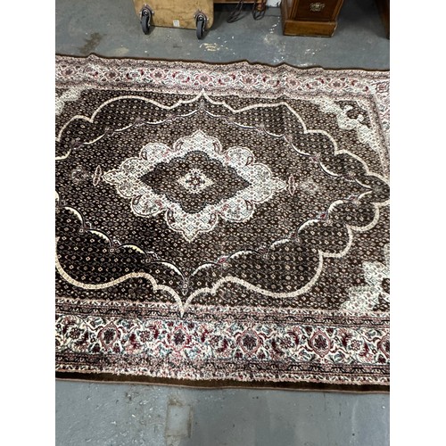 97 - Turkish Floor Rug, Brown, 2900mm x 2000mm