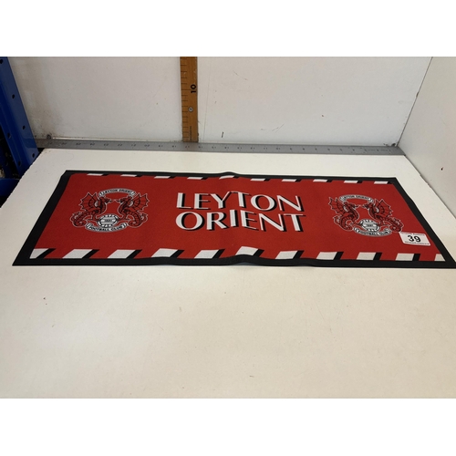 39 - Leyton Orient beer mat