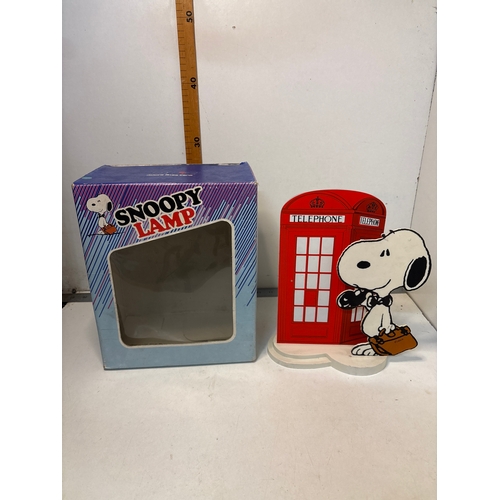 472 - Vintage 80s Nuova Linea Zero Snoopy Light