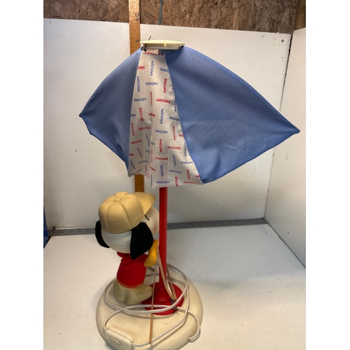 475 - Large 
Vintage 80s Nuova Linea Zero Snoopy Light
A/f