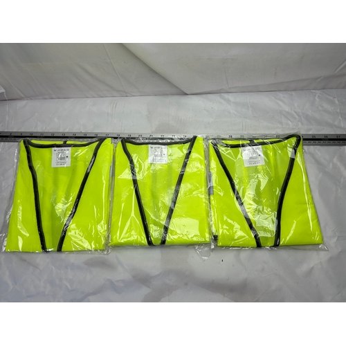 139 - 3x High Vis Vests - SIZE MEDIUM