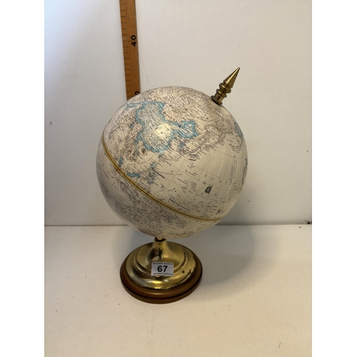 67 - Brass base globe