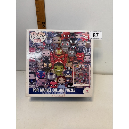 87 - Funko Pop Marvel 1000pc jigsaw