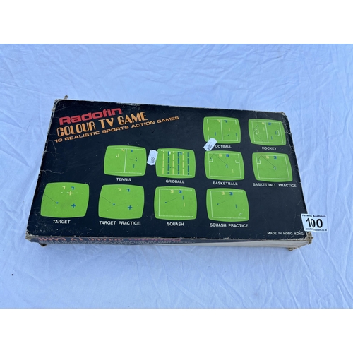 100 - Vintage Radofin colour TV game