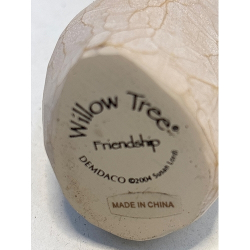 5 - Willow Tree Friendship figurine by Susan Lordi, marked DEMDACO 2004, made in China, with a carved fi... 