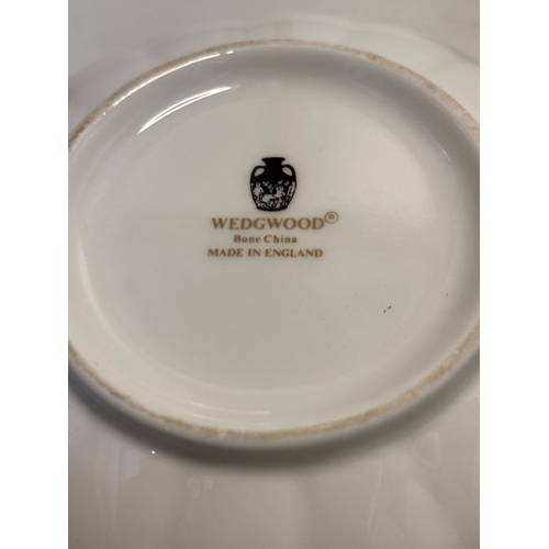 15 - Wedgwood bone china lidded bowls with floral design.