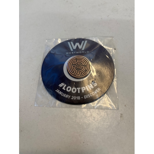 124 - Westworld January 2018 'Discover' #LootPin in original packaging.