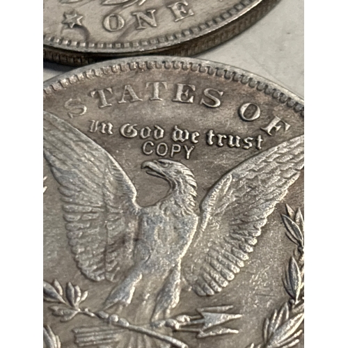 355 - Reproduction coins marked 'COPY,' 15 pieces.