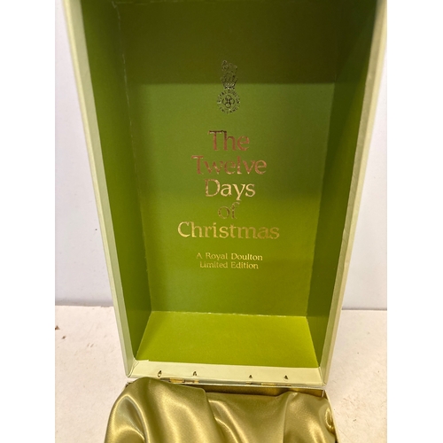 123 - Royal Doulton Limited Edition 'Twelve Days of Christmas' ceramic goblet in original box.