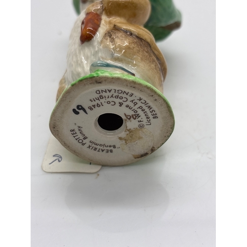 71 - Beatrix Potter ceramic figurine by Beswick England, marked on base.