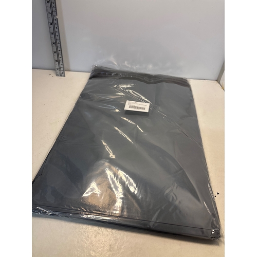 100 - 10x12x16 inch grey recycled mail bags, sealed.
