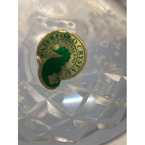 16 - Waterford cut crystal Guinness paper weight featuring leaf etching and harp design. Original label p... 