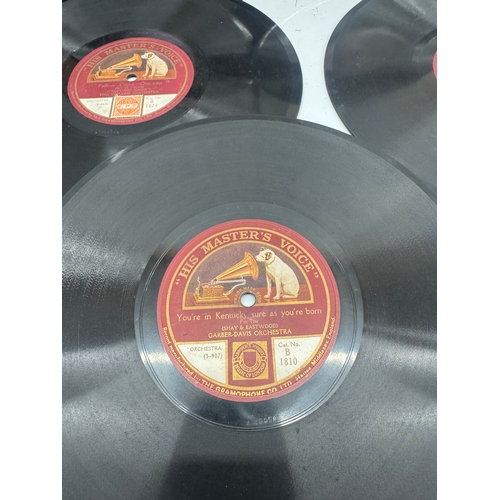 228 - Antique 78 RPM Record Lot – Columbia & His Master’s Voice (Shellac Discs) 6 in total 1 is cracked