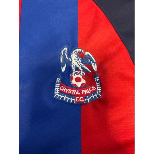 133 - Crystal Palace FC jersey by Admiral, red and blue stripes, official merchandise, badge embroidered.