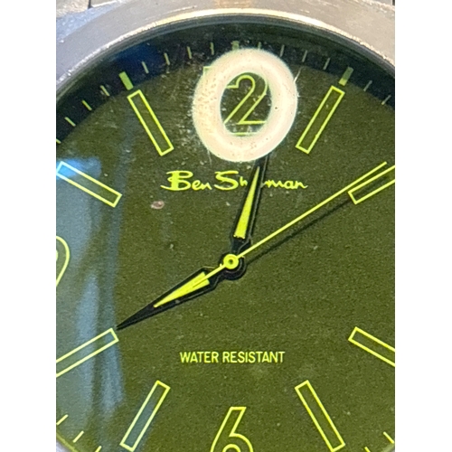 175 - Ben Sherman water-resistant watch with stainless steel bracelet.