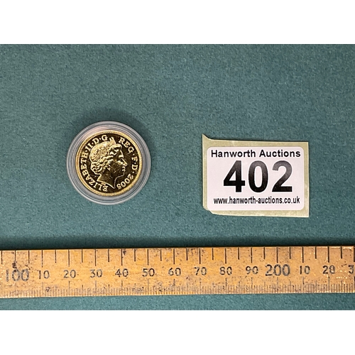 402 - 2008 Queen Elizabeth II 2 Pence Coin - Layered in Pure 24ct Gold