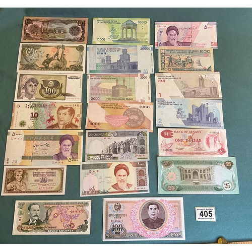 405 - 20 Banknotes (various ages and currencies)