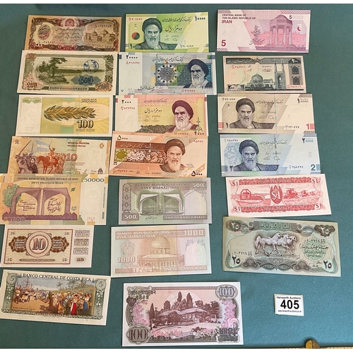 405 - 20 Banknotes (various ages and currencies)
