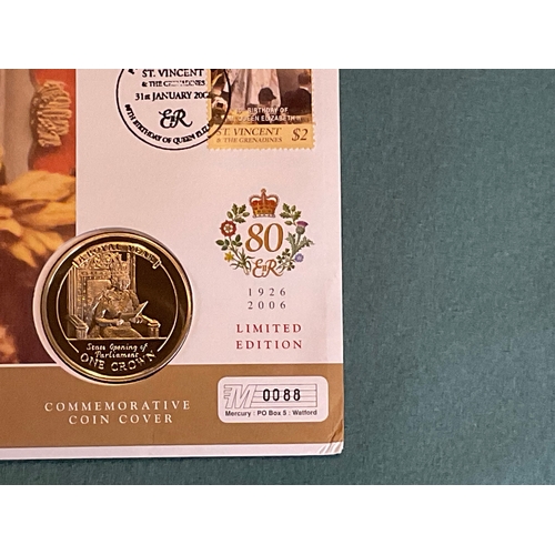409 - Queen Elizabeth II 80th Birthday Commemorative Crown Coin Cover
'The Coronation'