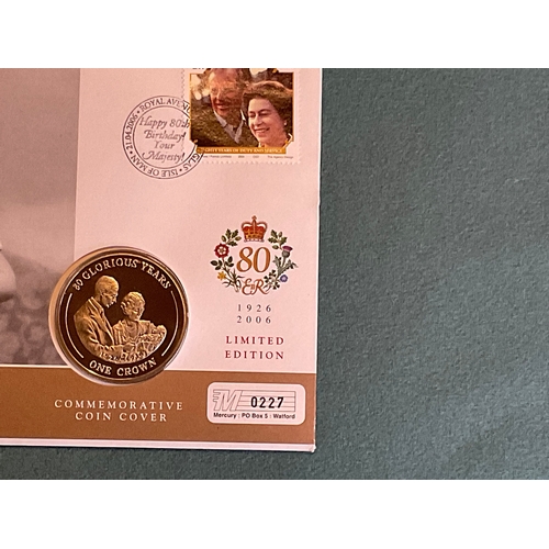 410 - Queen Elizabeth II 80th Birthday Commemorative Crown Coin Cover
'Princess Elizabeth'