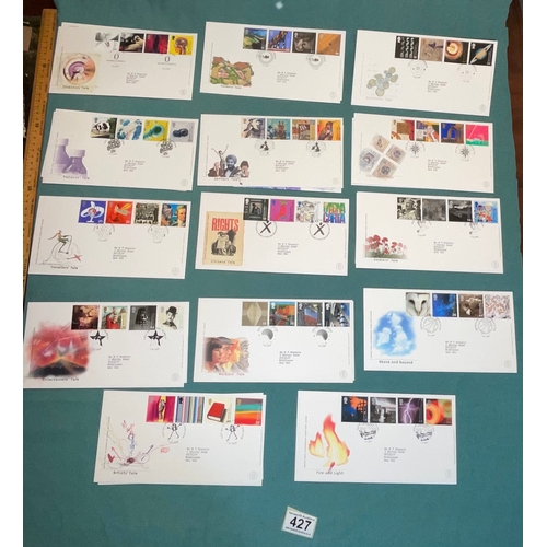 427 - 14 First Day Covers - Millennium Edition Series