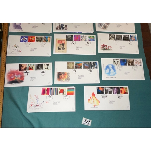 427 - 14 First Day Covers - Millennium Edition Series