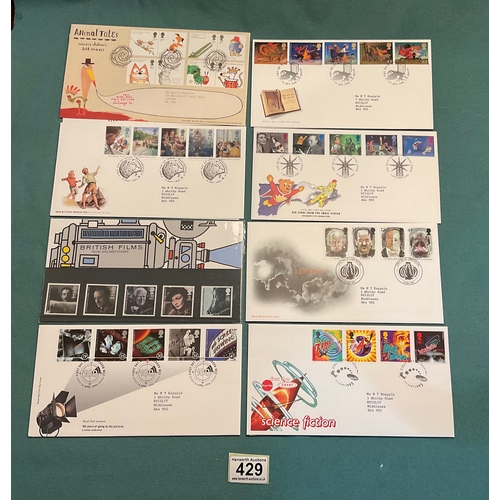 429 - 8 First Day Covers