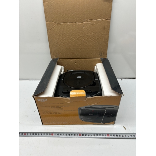 201 - Bush CD / Cassette Boombox with FM Radio – Boxed