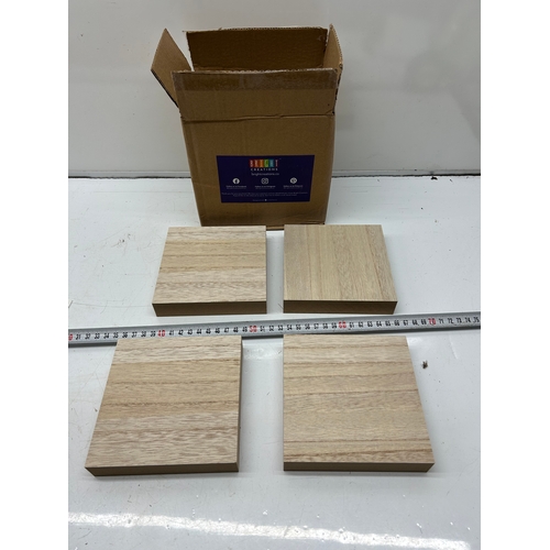 211 - Selection of MDF Craft Blocks / MDF Squares