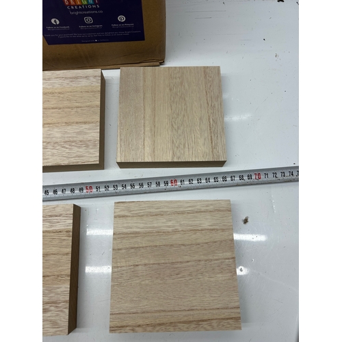211 - Selection of MDF Craft Blocks / MDF Squares