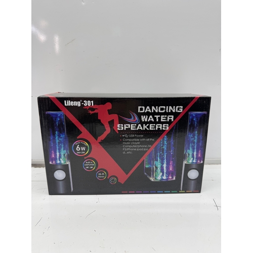 221 - Dancing Water LED USB Speakers – Boxed