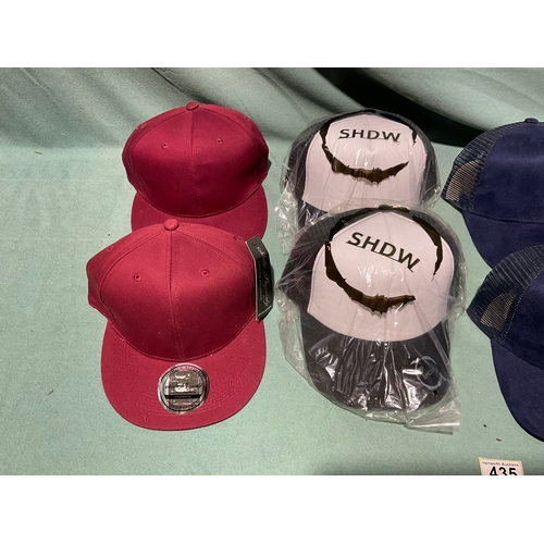 435 - 8 x New Baseball Hats