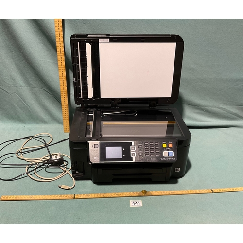 441 - EPSON Workforce WF-3620 Printer/Scanner/Copier - Untested (not postable)