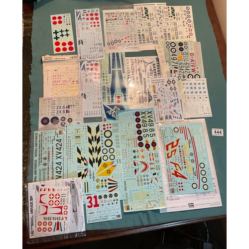 444 - Joblot Vintage Decals for Scale Model Kits (AF)