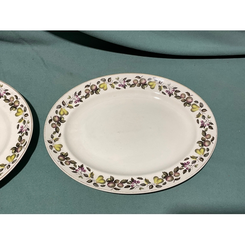 450 - 2 x Staffordshire Mid-Winter Serving Plates - 38cm/35cm (not postable)