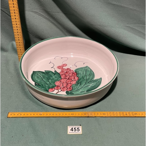 455 - Ceramic Fruit Bowl - 34cm (not postable)