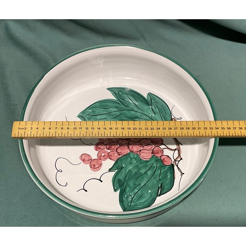 455 - Ceramic Fruit Bowl - 34cm (not postable)