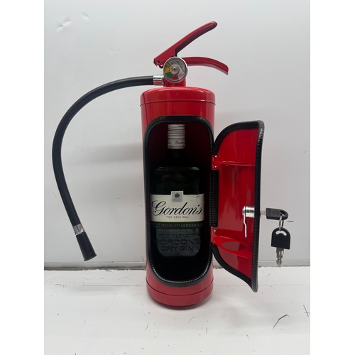 239 - Novelty Fire Extinguisher Drinks Cabinet / Mini Bar with Key (Bottle not included ?