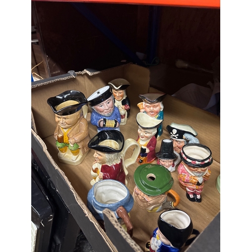 24 - Ceramic character mugs and jugs, various sizes not postable.