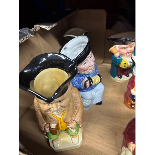 24 - Ceramic character mugs and jugs, various sizes not postable.