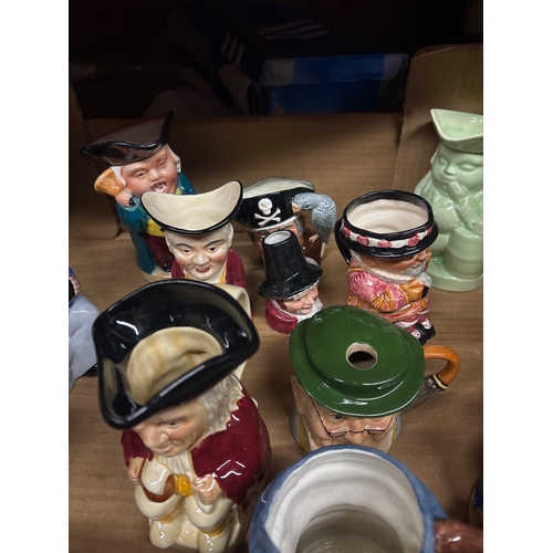 24 - Ceramic character mugs and jugs, various sizes not postable.