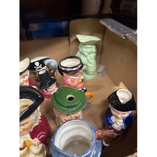 24 - Ceramic character mugs and jugs, various sizes not postable.