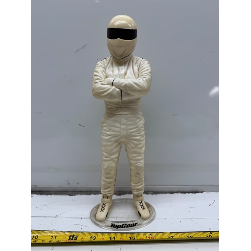 242 - Top gear Motorsport Driver The Stig Figure on Branded Display Base