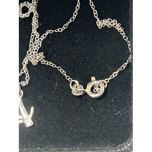 250 - 925 Sterling Silver “A” Initial Pendant Necklace – Boxed