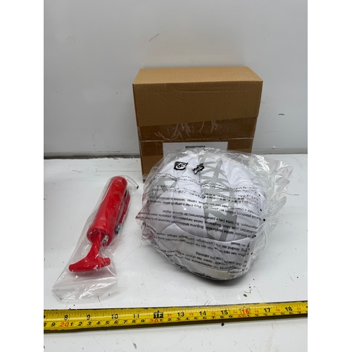 282 - Boxed Inflatable ball with Hand Pump