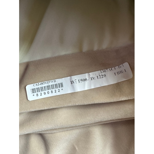 287 - 150x122cm Beige Grommet Curtain Panels pair 
Suede types Curtains 2 Go